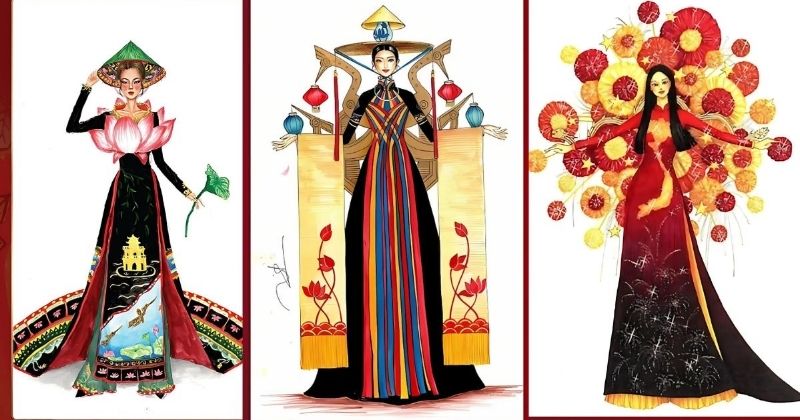 Vẽ áo dài họa tiết dân tộc: 7 Ý tưởng độc đáo & Hướng dẫn chi tiết 5 vẽ áo dài họa tiết Tranh dân gian
